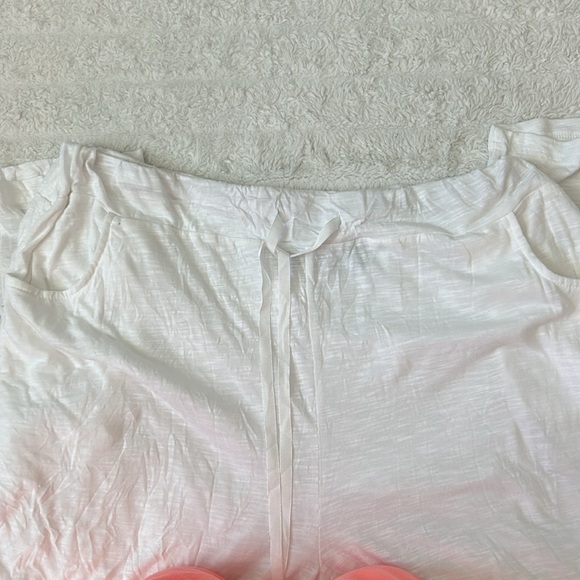NWT Tango Mango White Waist Tie Pants with partial inside lining. Size Large - Picture 6 of 10